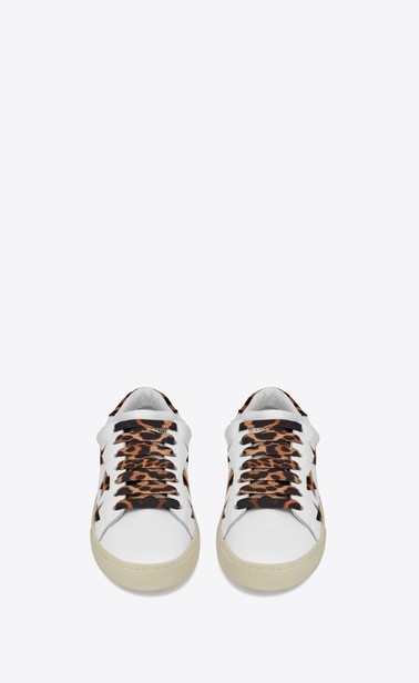 Court Classic SL/06 leopard california sneaker in leather